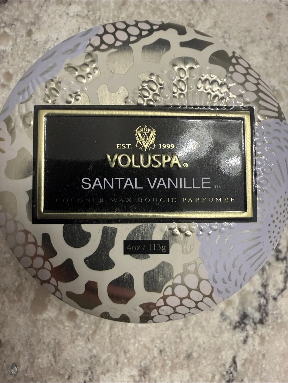 Voluspa Tin Candle Duo - Tahitian Coconut Vanilla & Santal Vanille
